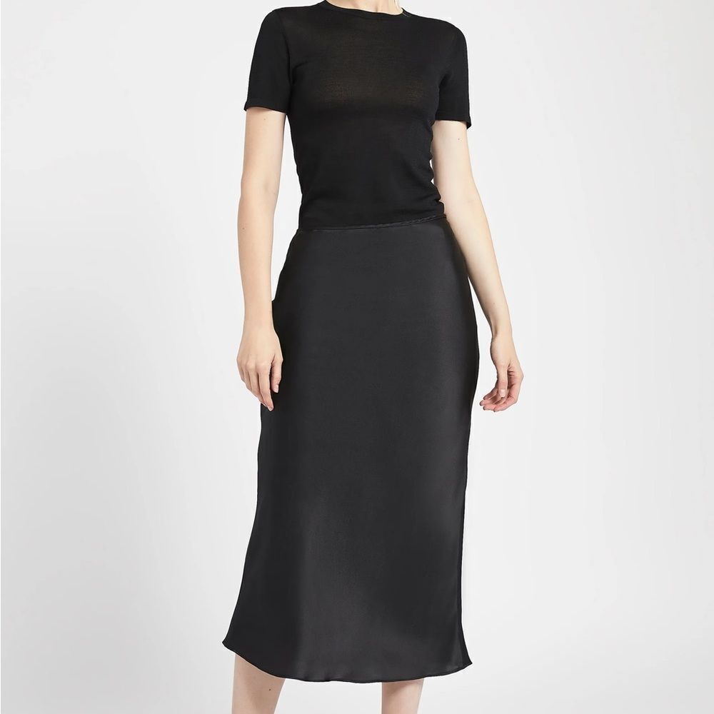 Because of Alice  Black Midi Skirt